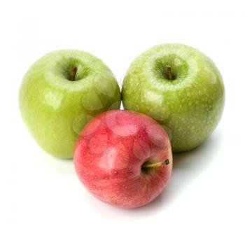 apples isolated on white background