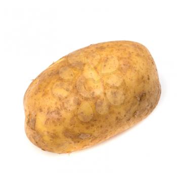 potato isolated on white background close up