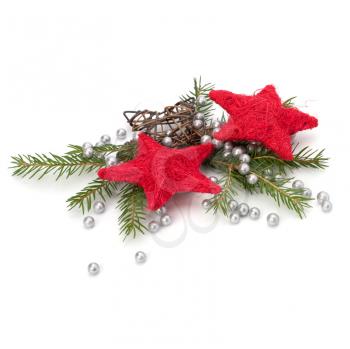 Christmas decoration isolated on white background