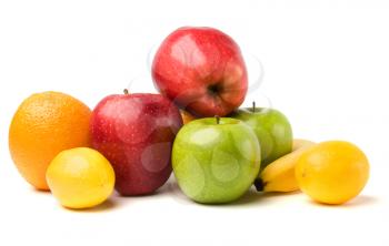 fruits isolated on white background