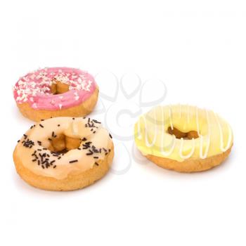 Delicious doughnut isolated on white background