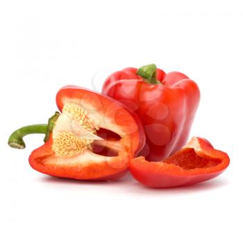 red pepper isolated on white background