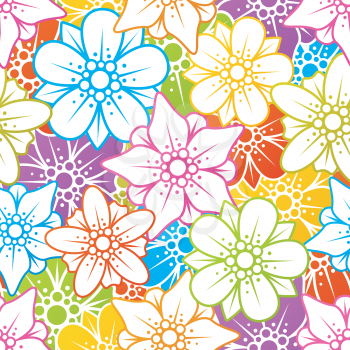 Royalty Free Clipart Image of a Floral Background