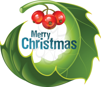 Royalty Free Clipart Image of a Christmas Greeting