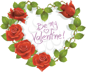 Royalty Free Clipart Image of a Valentine Card
