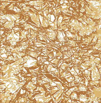Royalty Free Clipart Image of Gold Tin Foil