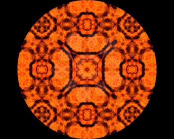 Special pattern Background Orange and Brown furry style