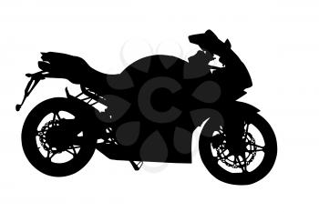 Side Profile Image of a Motorbike Silhouette