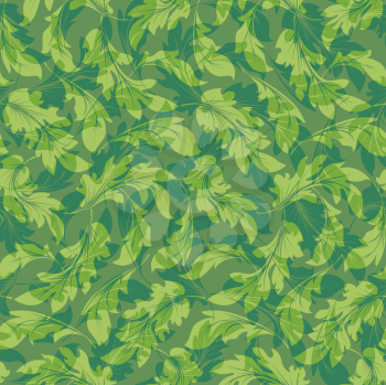 Royalty Free Clipart Image of a Summer Leaf Background