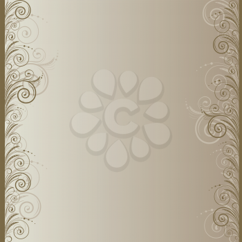 Royalty Free Clipart Image of a Flourish Frame