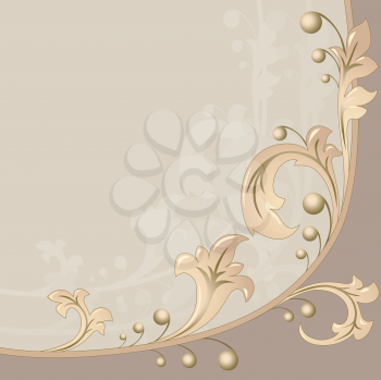 Royalty Free Clipart Image of a Beige and Brown Background
