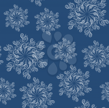 Royalty Free Clipart Image of a Snowflake Background