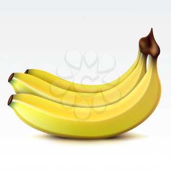 Royalty Free Clipart Image of a Bunch of Bananas