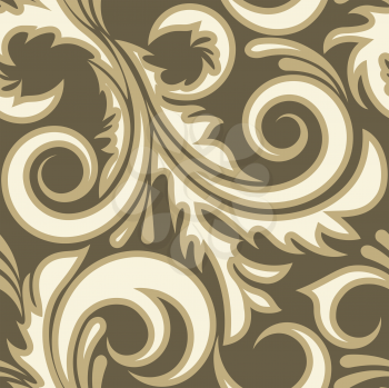 Royalty Free Clipart Image of a Swirl Background