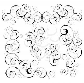 Royalty Free Clipart Image of Swirls