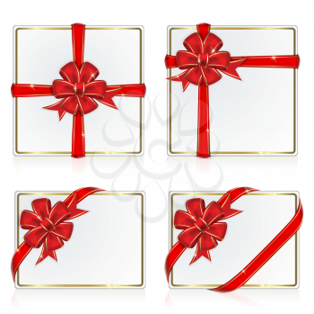 Royalty Free Clipart Image of Four Gifts