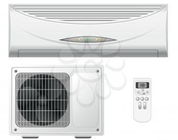 Royalty Free Clipart Image of Air Conditioners