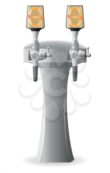 Royalty Free Clipart Image of Beer Taps