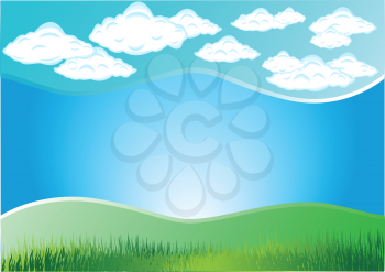 Royalty Free Clipart Image of a Nature Scene