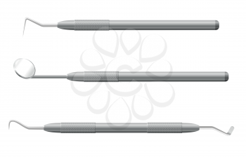 Royalty Free Clipart Image of Dental Instruments