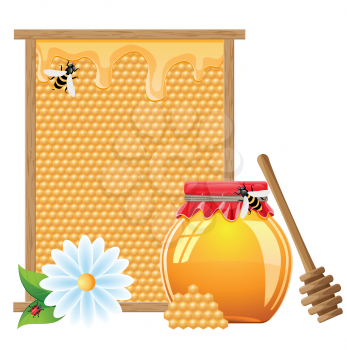 Royalty Free Clipart Image of Honey