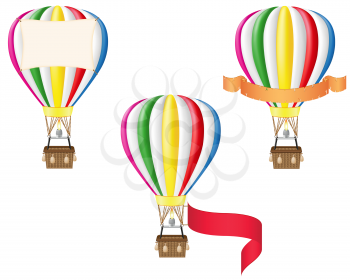Royalty Free Clipart Image of a Hot Air Balloon