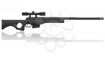 Royalty Free Clipart Image of a Sniper Rifle
