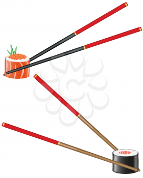 Royalty Free Clipart Image of Sushi