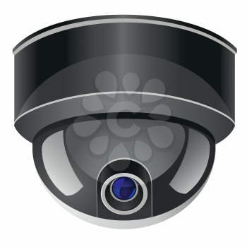 Royalty Free Clipart Image of a Security Camera