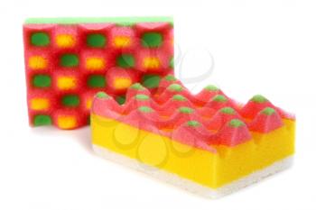 sponges for washing and taking away on a kitchen 