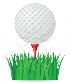 golf ball vector illustration isolated on white background