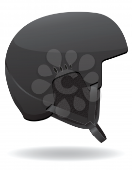 helmet for snowboarding vector illustration isolated on white background