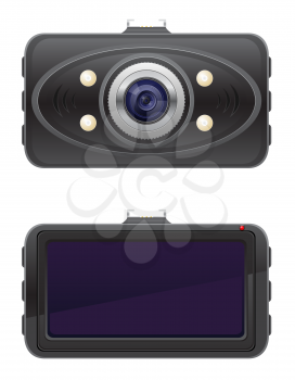 car recorder vector illustration isolated on white background