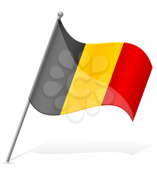 flag of Belgium vector illustration isolated on white background