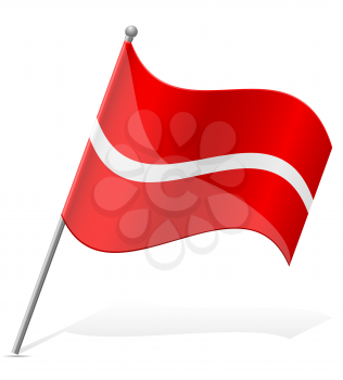 flag of Latvia vector illustration isolated on white background