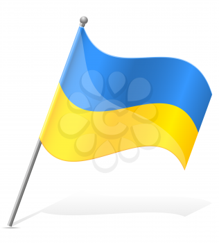 flag of Ukraine vector illustration isolated on white background