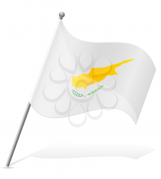 flag of Cyprus vector illustration isolated on white background