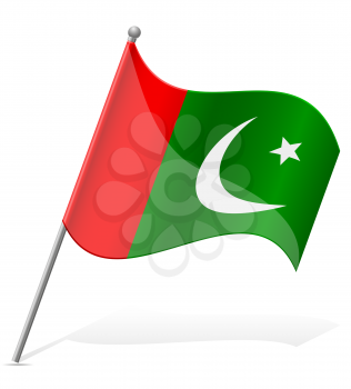 flag of Pakistan vector illustration isolated on white background
