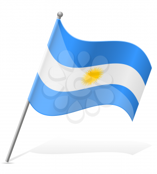 flag of Argentina vector illustration isolated on white background