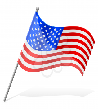 flag United States of America vector illustration isolated on white background