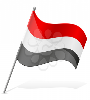 flag of Egypt vector illustration isolated on white background