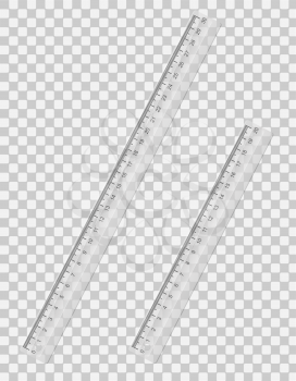 transparent ruler vector illustration EPS 10