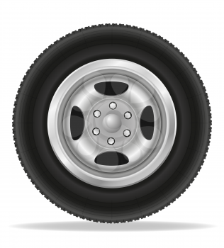wheel for car vector illustration isolated on white background