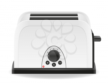 toaster vector illustration isolated on white background