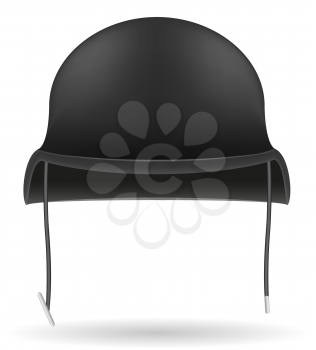 military helmets vector illustration isolated on white background