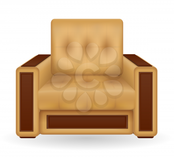 armchair furniture vector illustration isolated on white background