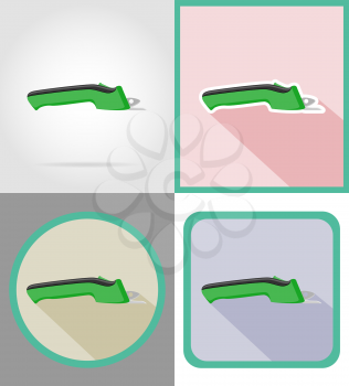 electric scissors tools for construction and repair flat icons vector illustration isolated on background