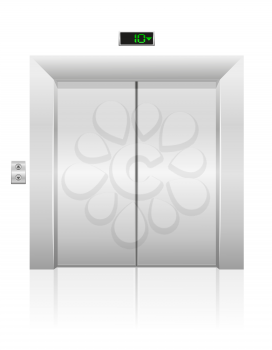 passenger elevator stock vector illustration isolated on white background