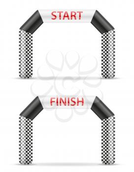 inflatable line start finish for sport vector illustration vector illustration isolated on white background