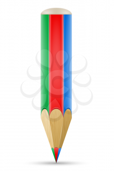 art creative pencil concept vector illustration isolated on background